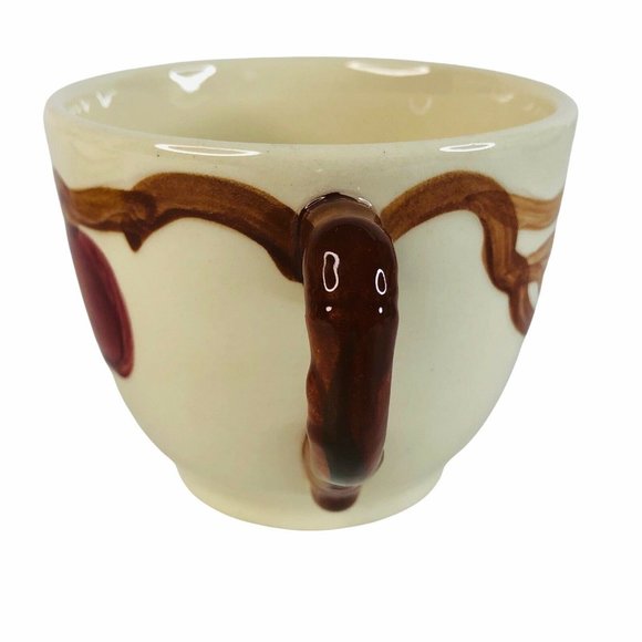 Franciscan Dinnerware Apple Coffee Cup and Saucer USA Backstamp Flying F Vintage - Picture 5 of 11